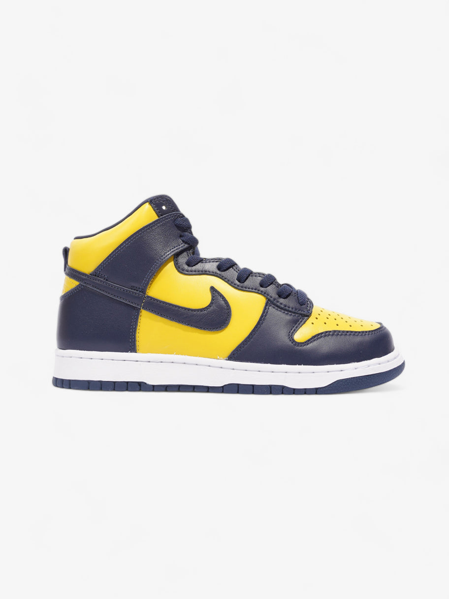 Nike Dunk Hi Michigan Varsity Maize / Midnight Navy Leather EU 42.5 UK 8 Image 1