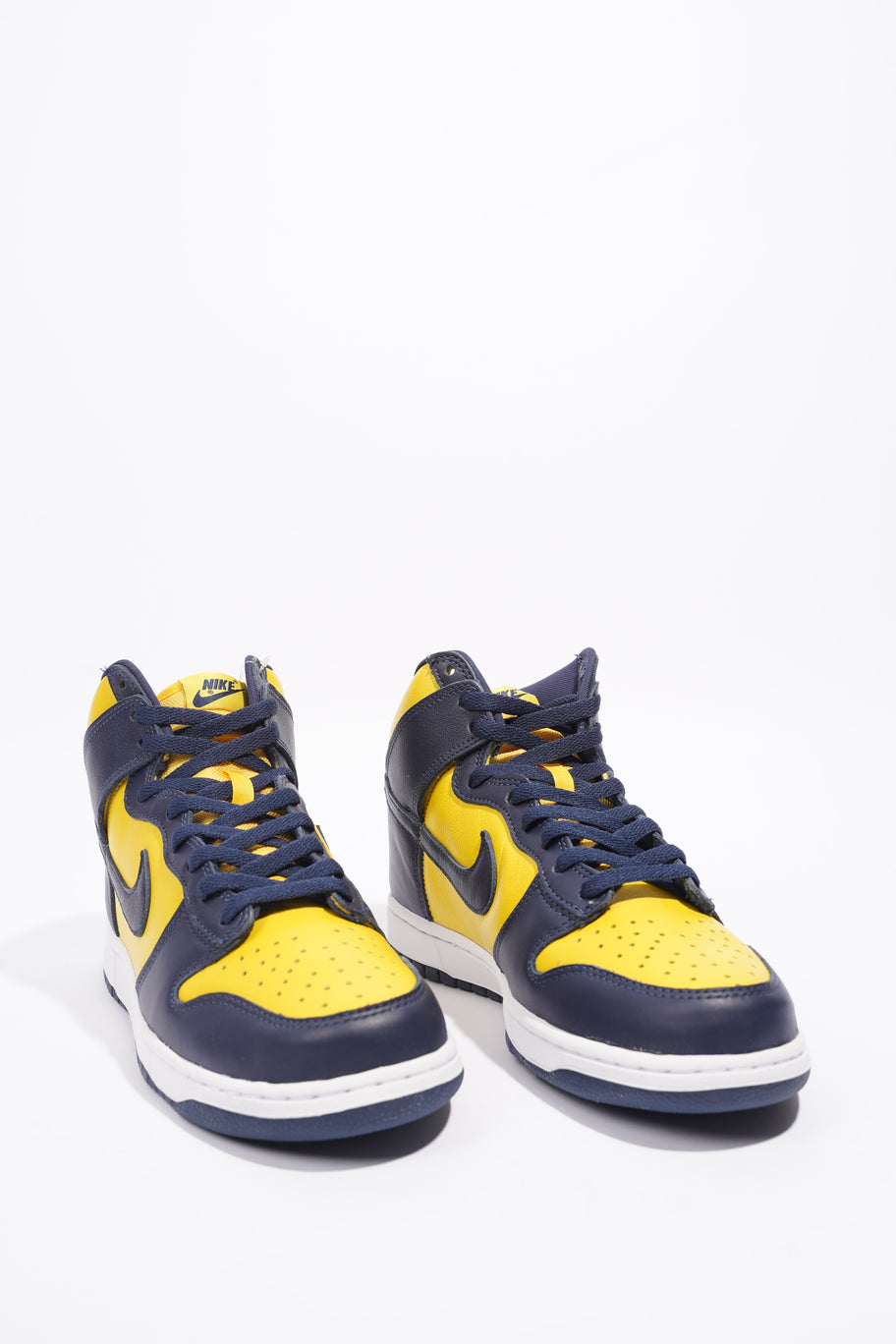 Nike Dunk Hi Michigan Varsity Maize / Midnight Navy Leather EU 42.5 UK |  Luxe Collective