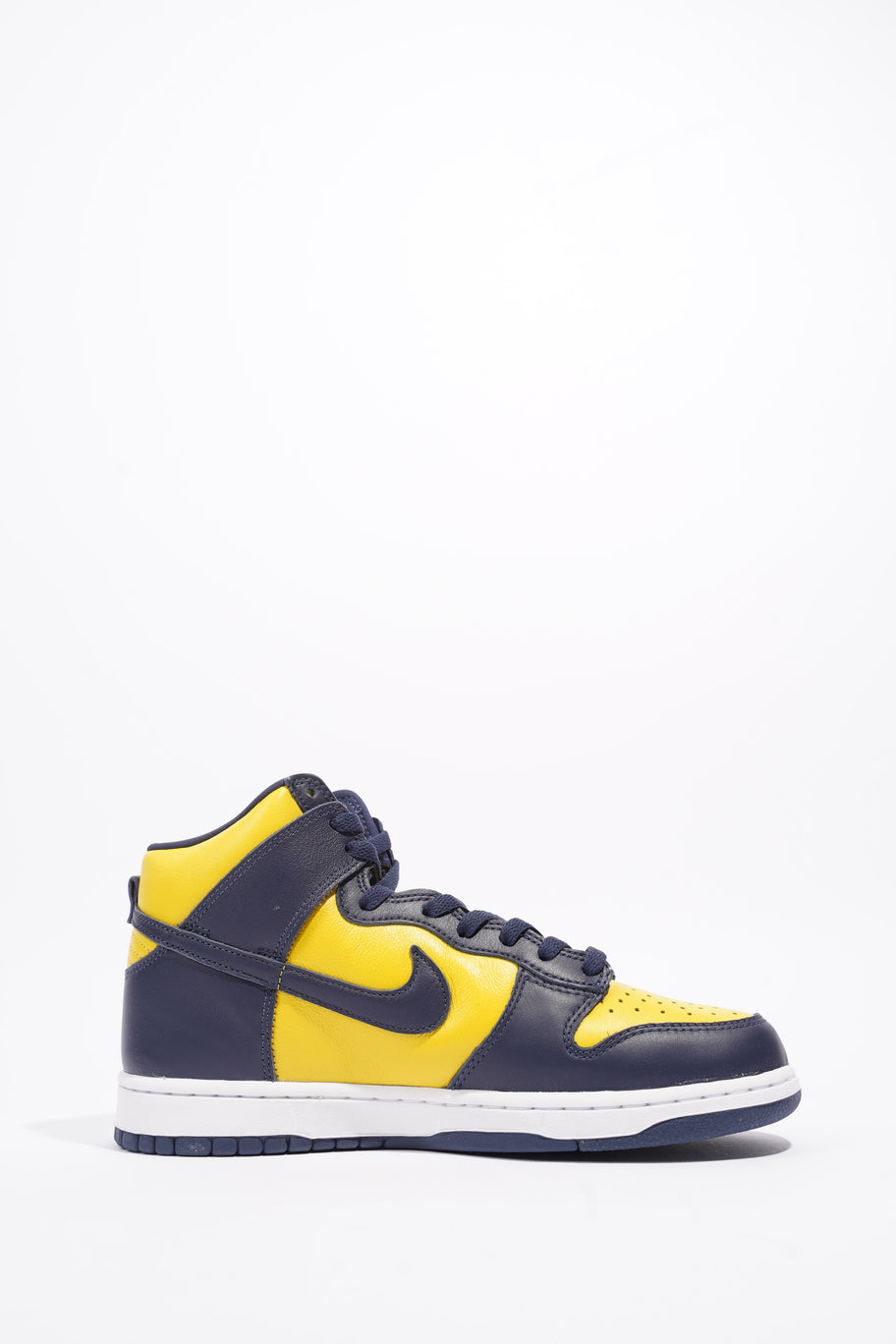 Nike Dunk Hi Michigan Varsity Maize / Midnight Navy Leather EU 42.5 UK |  Luxe Collective