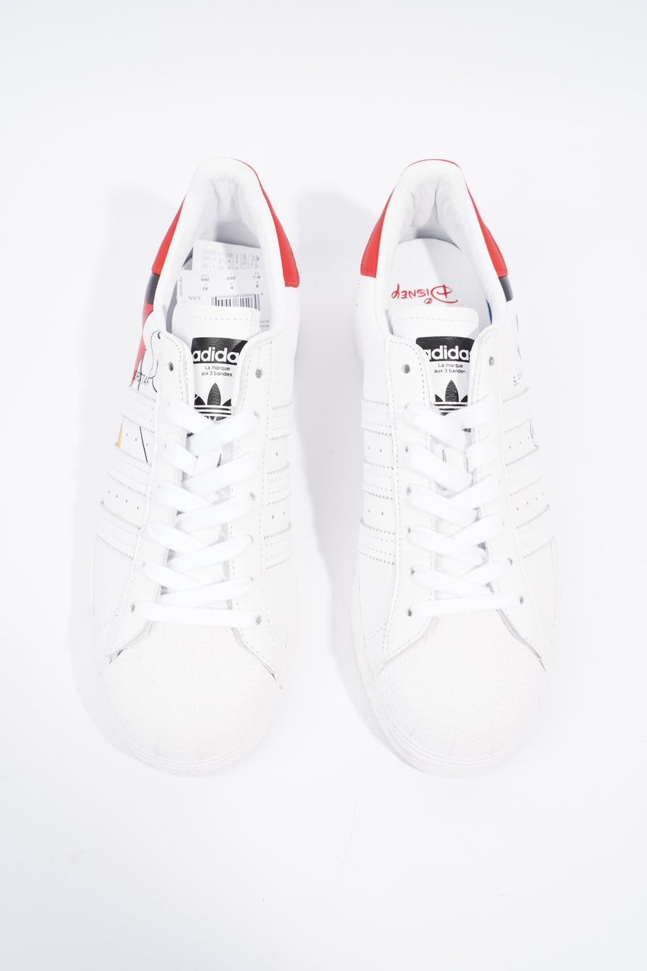 Adidas Adidas Superstar Mickey Mouse White White Leather EU 42 UK 8 Luxe Collective