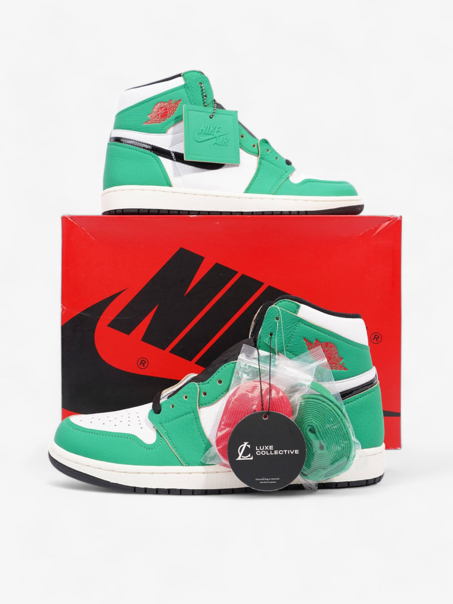 Nike W Air Jordan 1 High OG Lucky Green / Black / White Leather EU 43 UK 8.5 Image 9