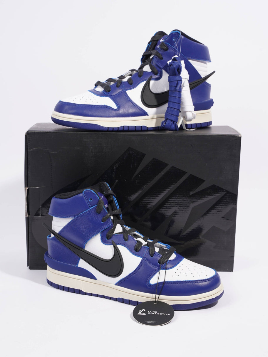 Dunk Hi Deep Royal Blue / Black / White Leather EU 42.5 UK 8 Image 10