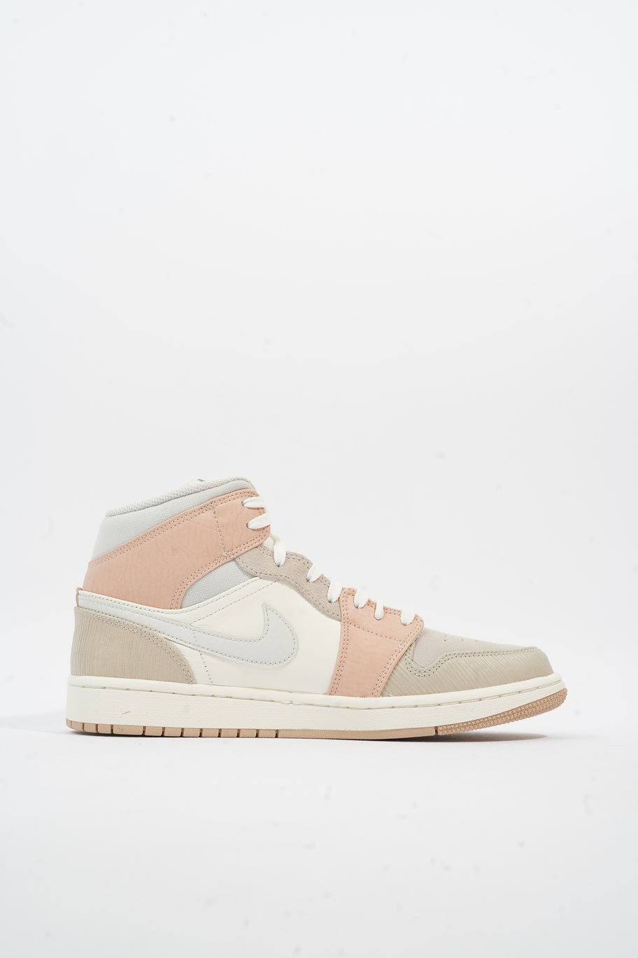 Jordan 1 Mid Milan Sail / Light Bone Leather EU 43 UK 8.5 Image 4