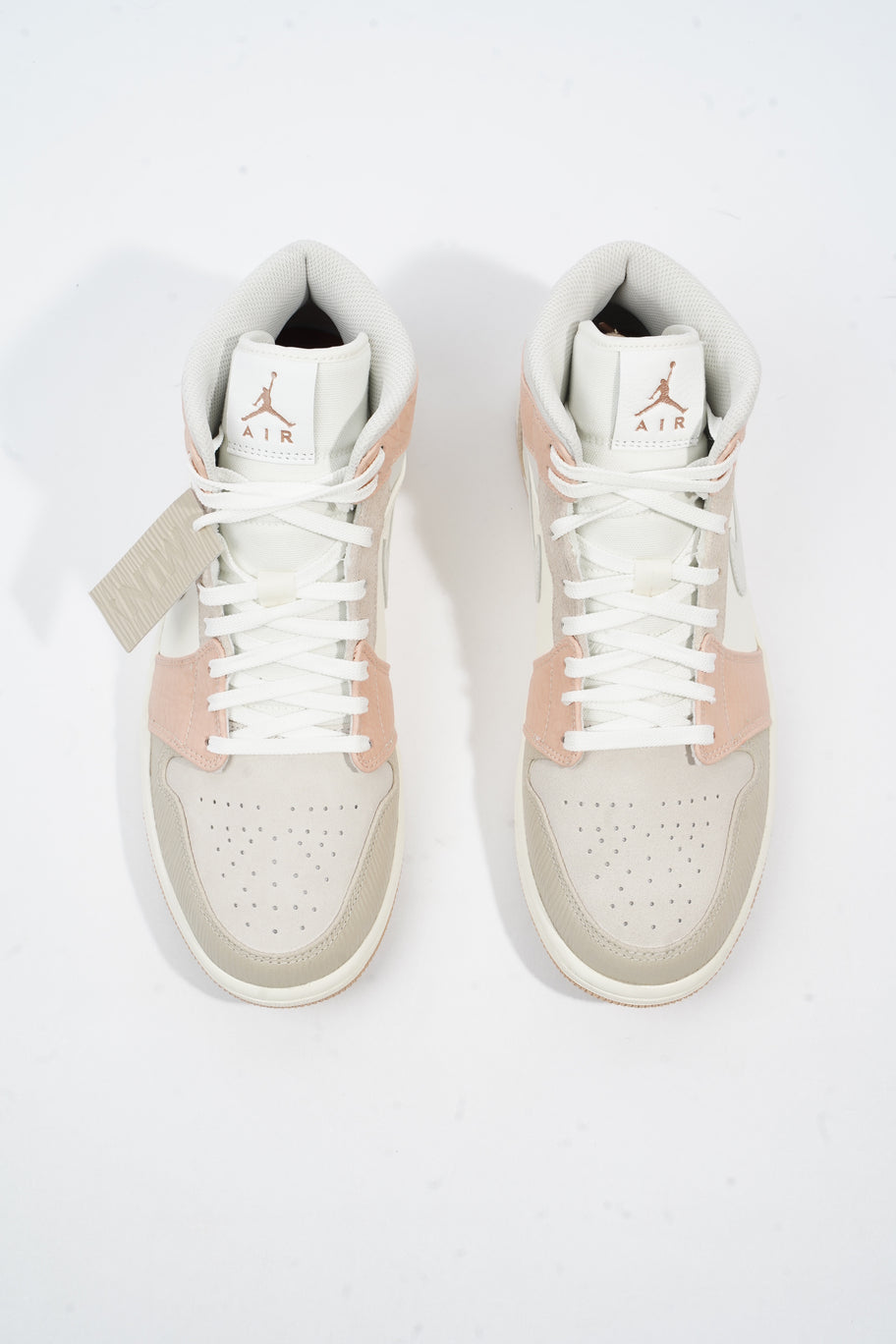 Jordan 1 Mid Milan Sail / Light Bone Leather EU 43 UK 8.5 Image 8