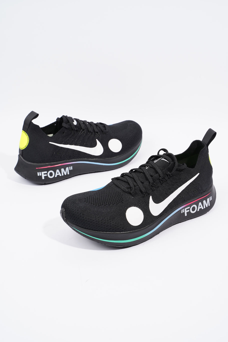 Nike x Off White Zoom Fly Mercurial Black / White Cotton EU 43 UK 8.5 Image 9