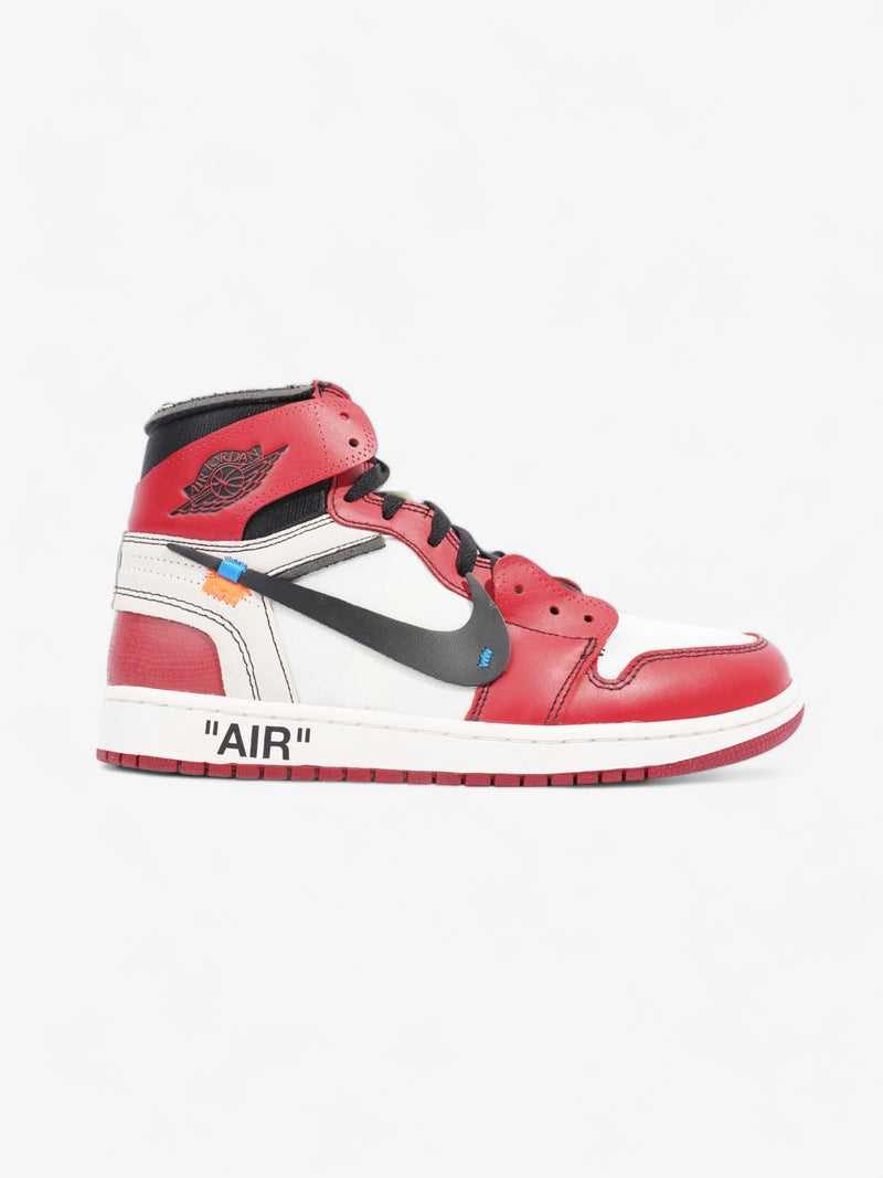  Nike x Off White Jordan 1 Chicago Off White The 10 White / Black / Varsity Red Leather EU 43 UK 8.5