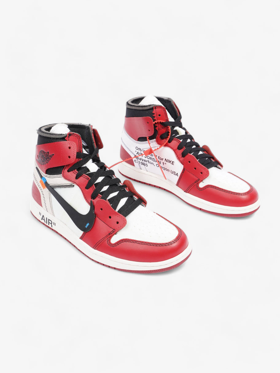 Nike x Off White Jordan 1 Chicago Off White The 10 White / Black / Varsity Red Leather EU 43 UK 8.5 Image 2