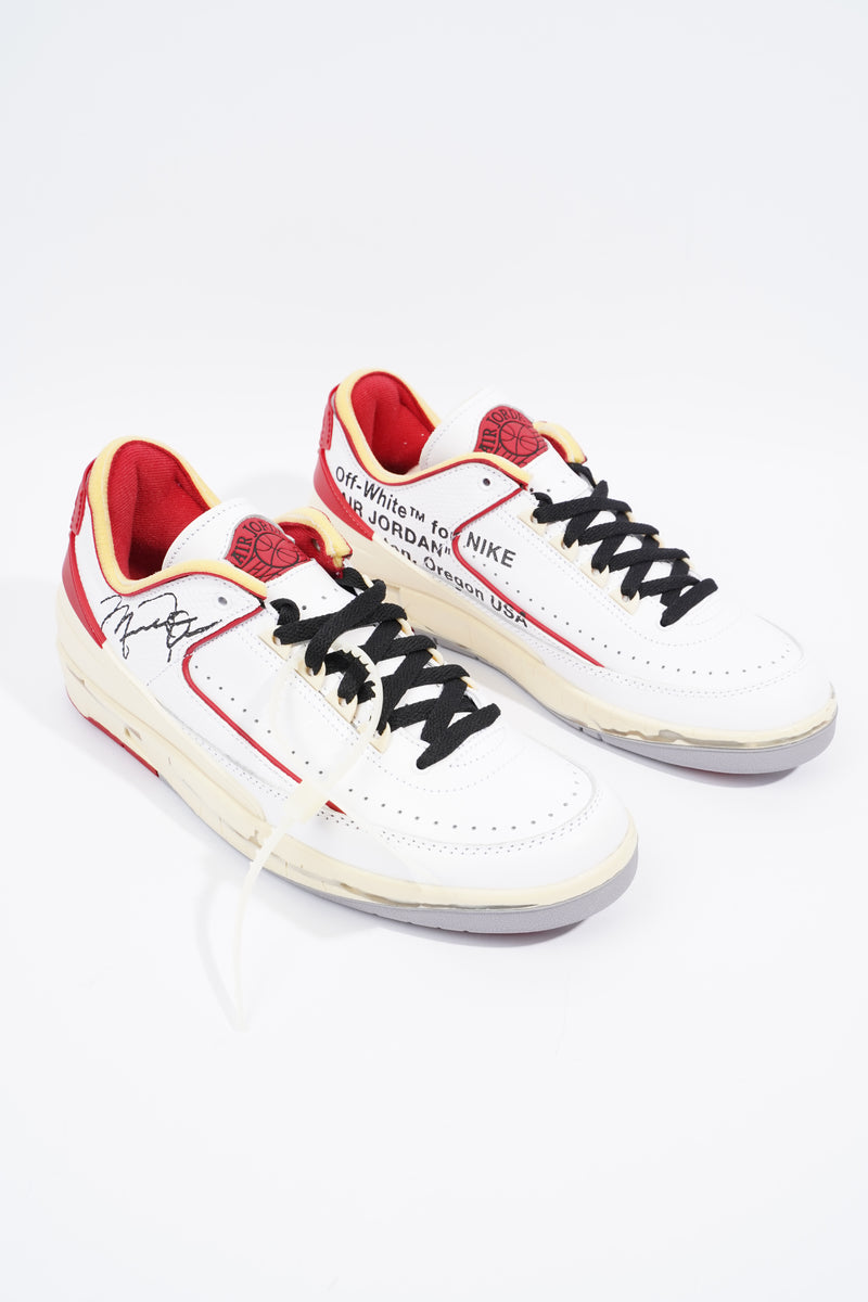  Jordan 2 Retro Low Sp White / Varsity Red / Black Leather EU 42.5 UK 8