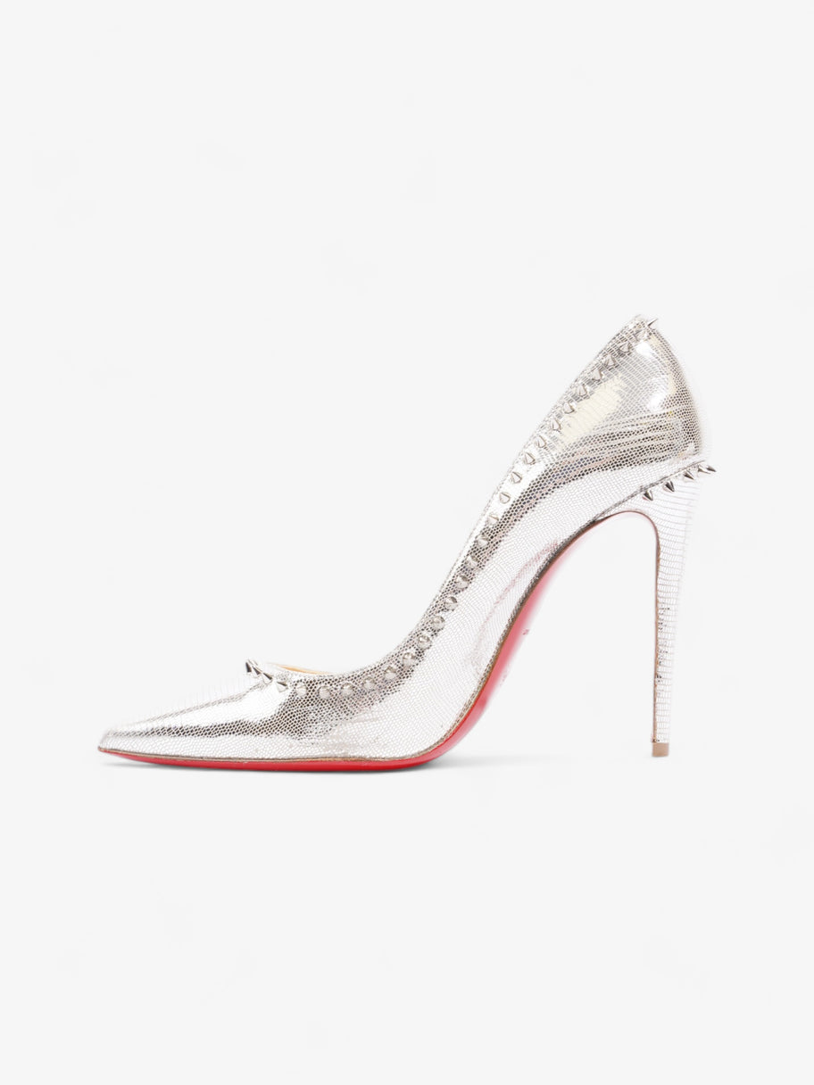 Christian Louboutin Angelina 100mm Silver Leather EU 39 UK 6 Image 3