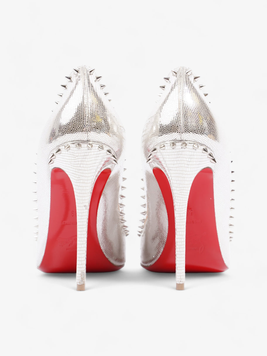 Christian Louboutin Angelina 100mm Silver Leather EU 39 UK 6 Image 6