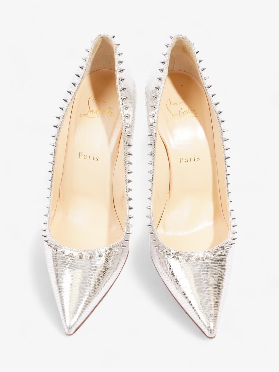 Christian Louboutin Angelina 100mm Silver Leather EU 39 UK 6 Luxe Collective