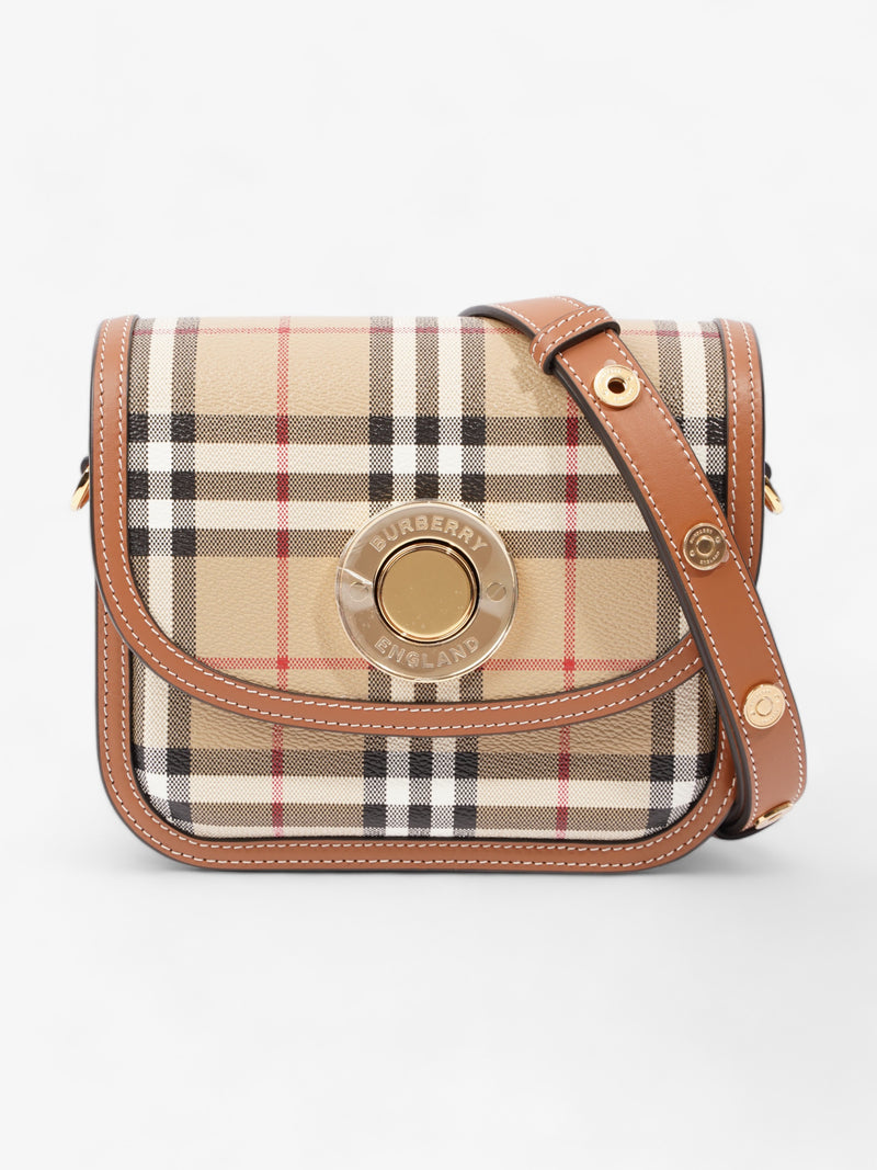  Small Elizabeth Bag Vintage Check / Briar Brown Coated Canvas Small