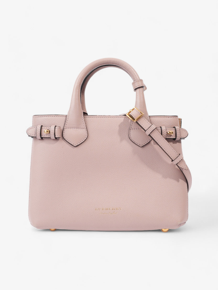 Burberry Banner Bag Pale Orchid House Check Calfskin Leather Small Luxe Collective