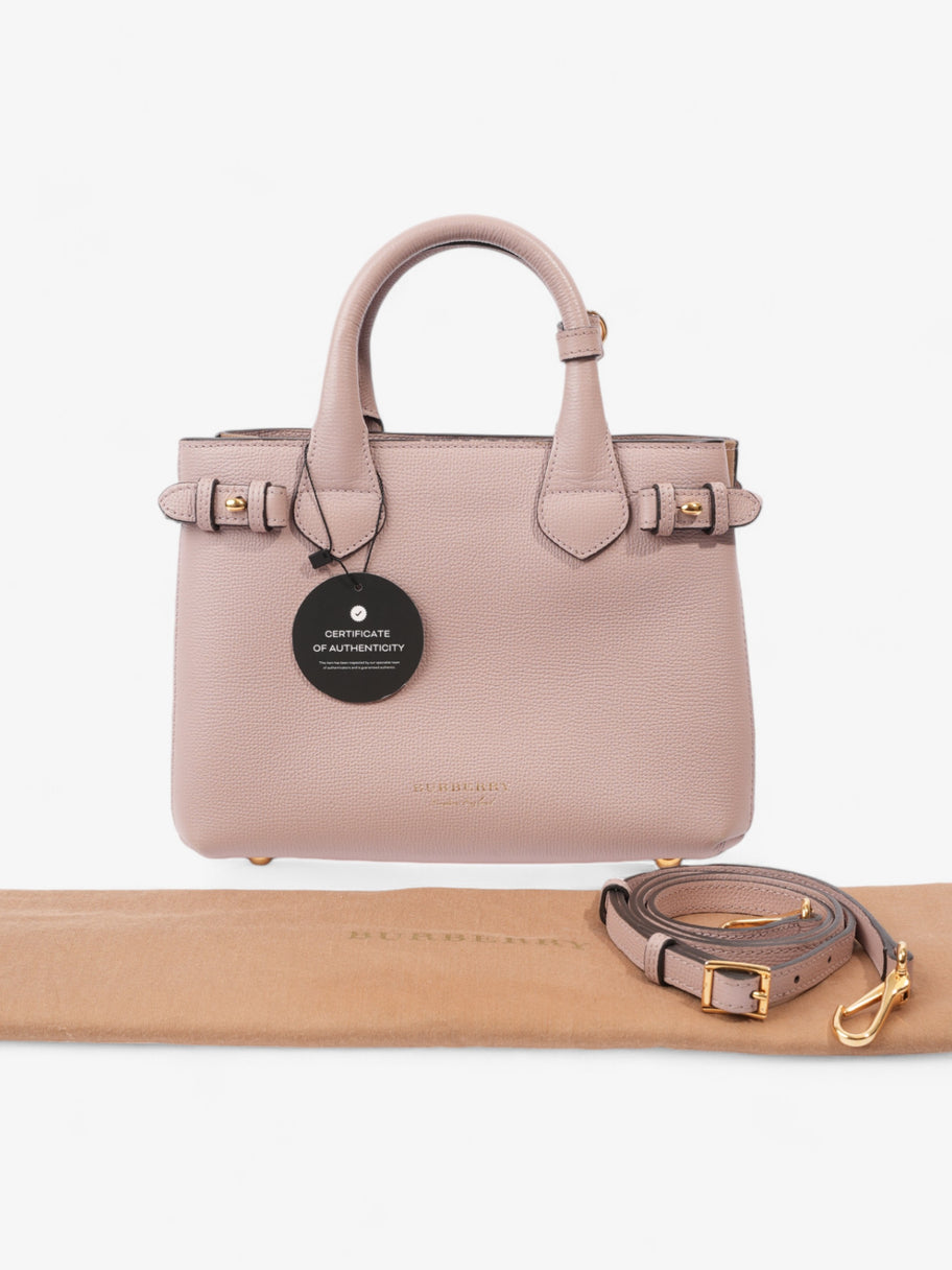 Burberry Banner Bag Pale Orchid / House Check Calfskin Leather Small Image 9