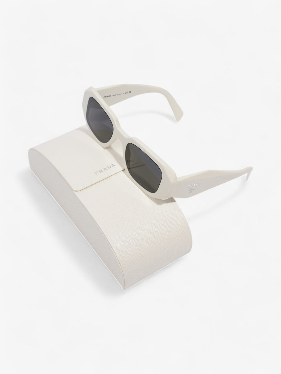 Prada Symbole Sunglasses  White Acetate 145mm Image 6