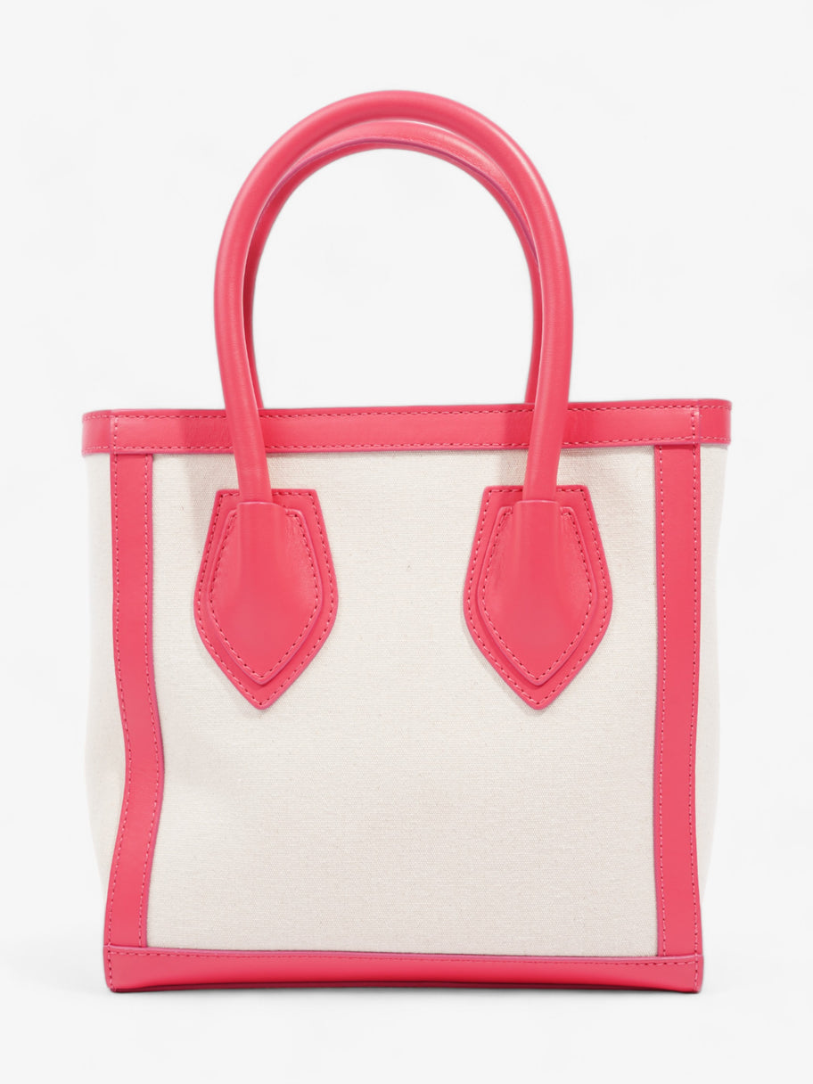 Balmain Shopping Tote Pink / Cream Canvas Image 4