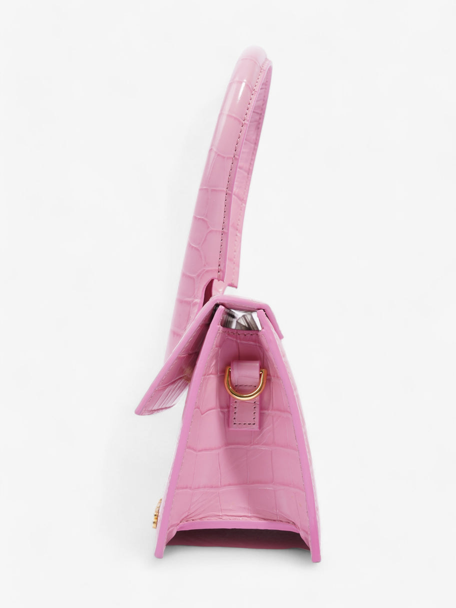 Jacquemus Le Chiquito Moyen Pink Croc Leather Image 3