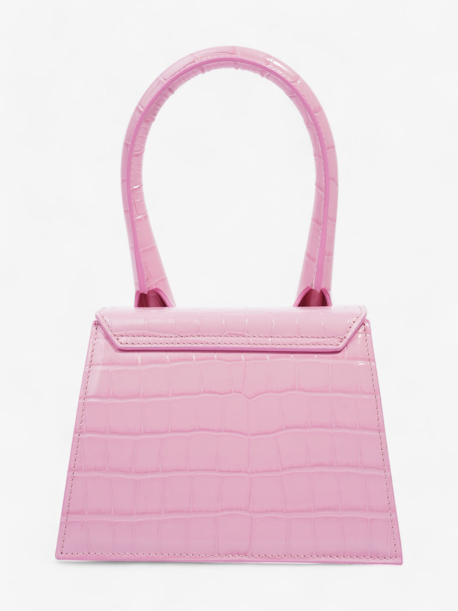 Jacquemus Le Chiquito Moyen Pink Croc Leather Image 4