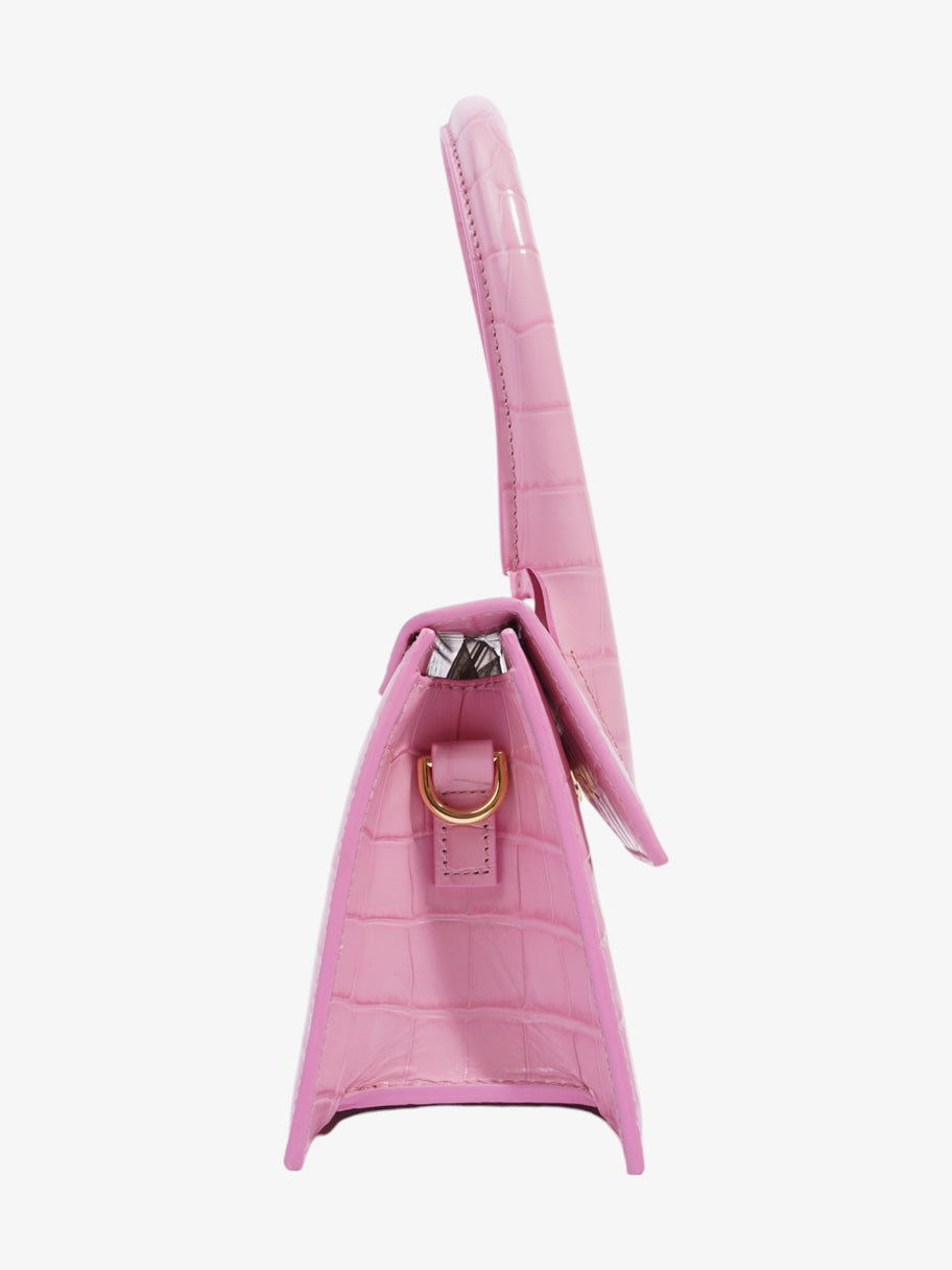 Jacquemus Le Chiquito Moyen Pink Croc Leather Image 5