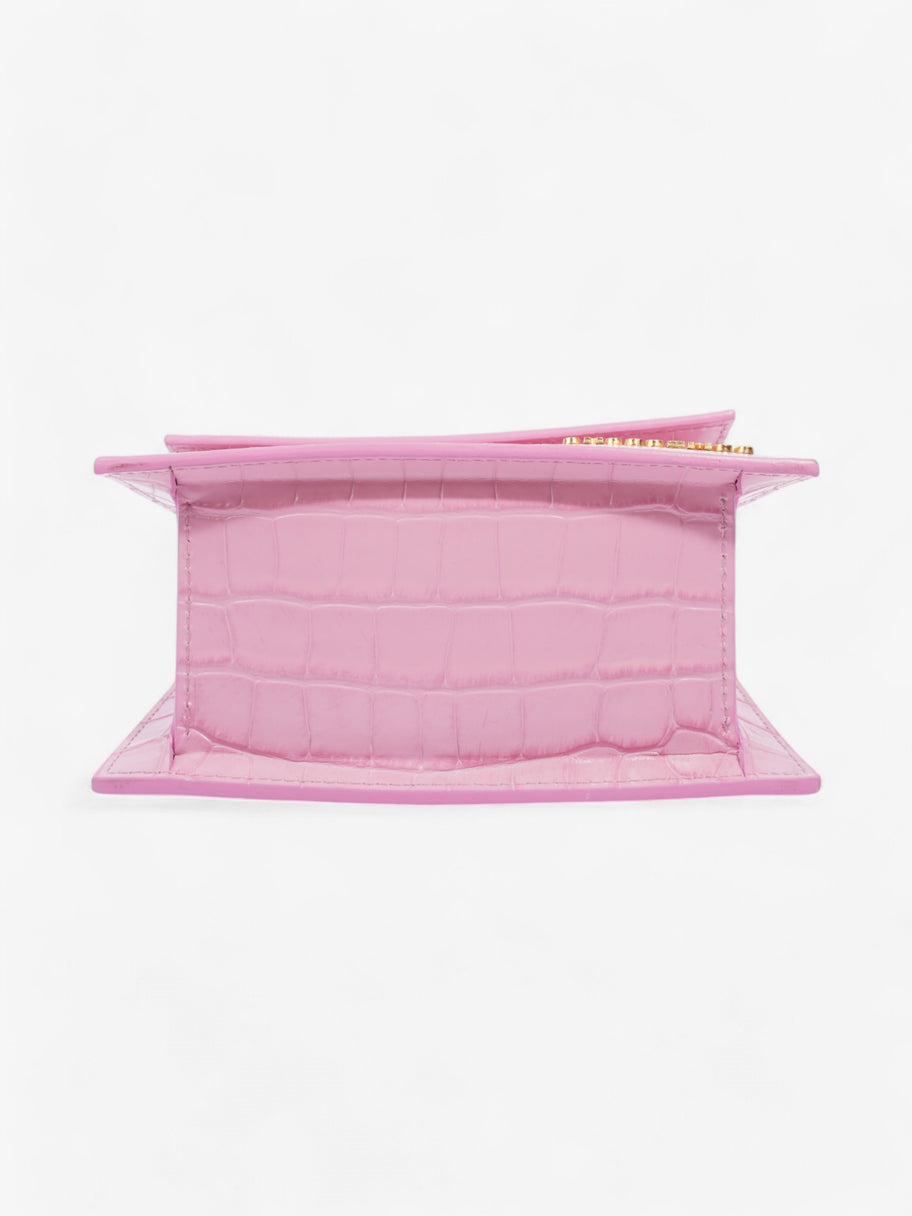 Jacquemus Le Chiquito Moyen Pink Croc Leather Image 6