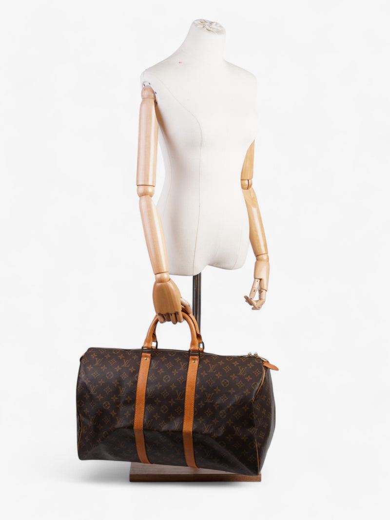  Louis Vuitton Keepall Monogram Coated Canvas 50