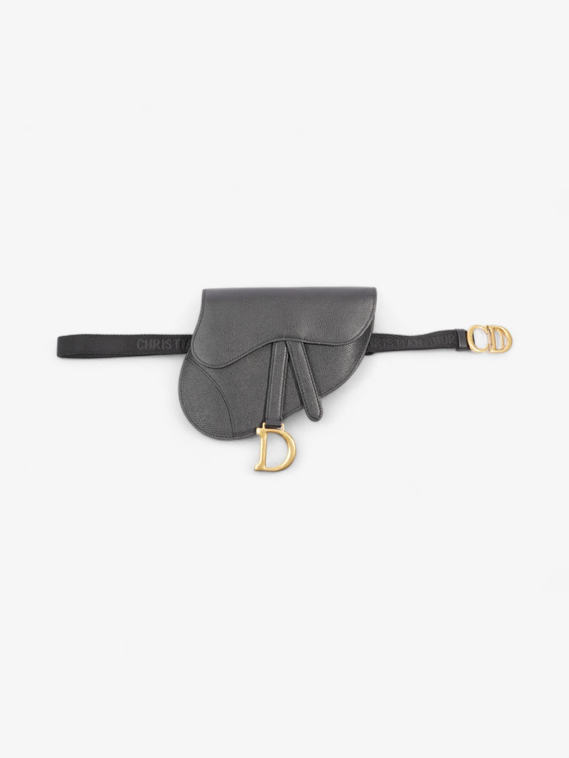  Saddle Belt Bag Black Leather