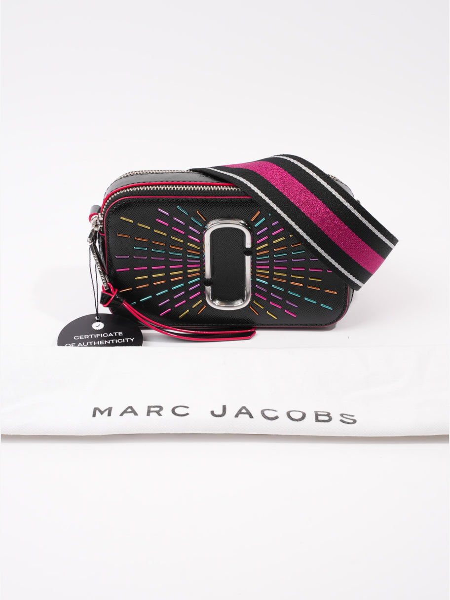 Marc Jacobs The Confetti Snapshot Black / Multicoloured Leather Image 11