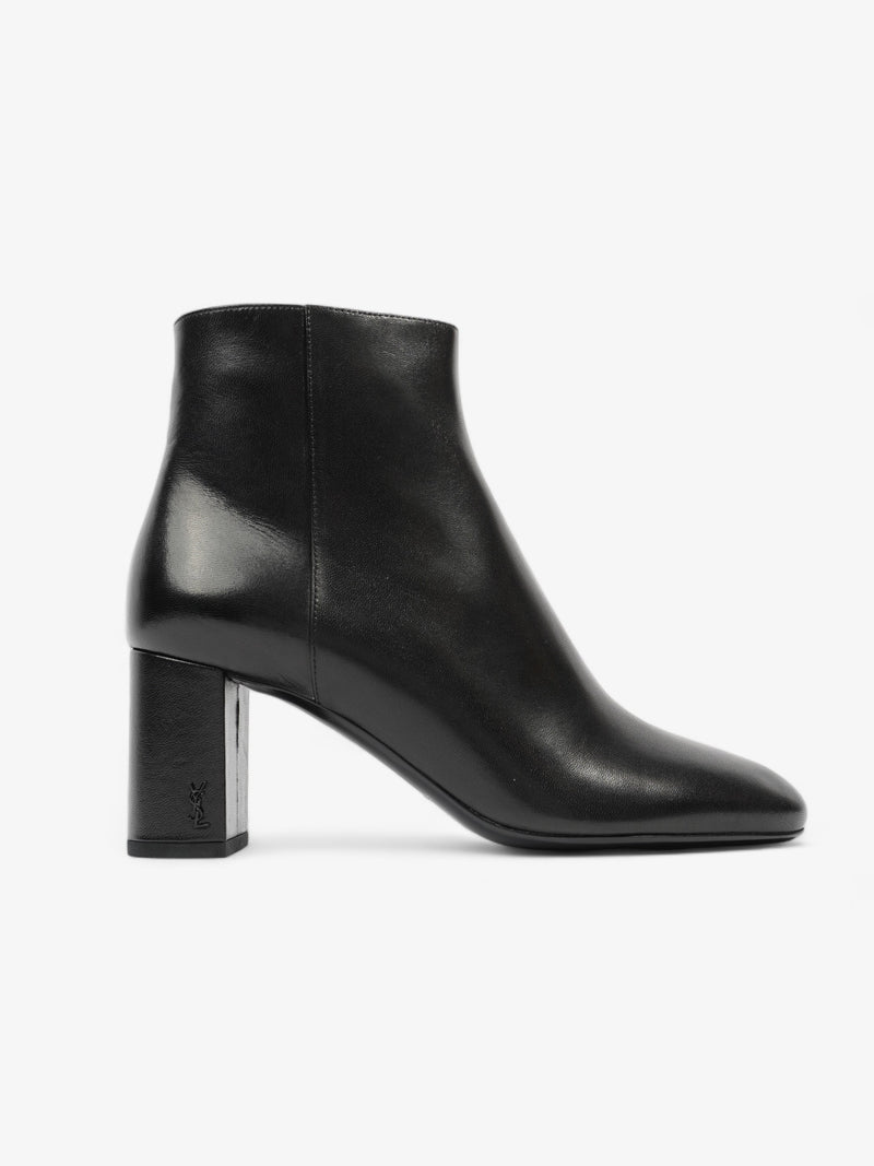  Lou Ankle Boots 75 Black Leather EU 39.5 UK 6.5