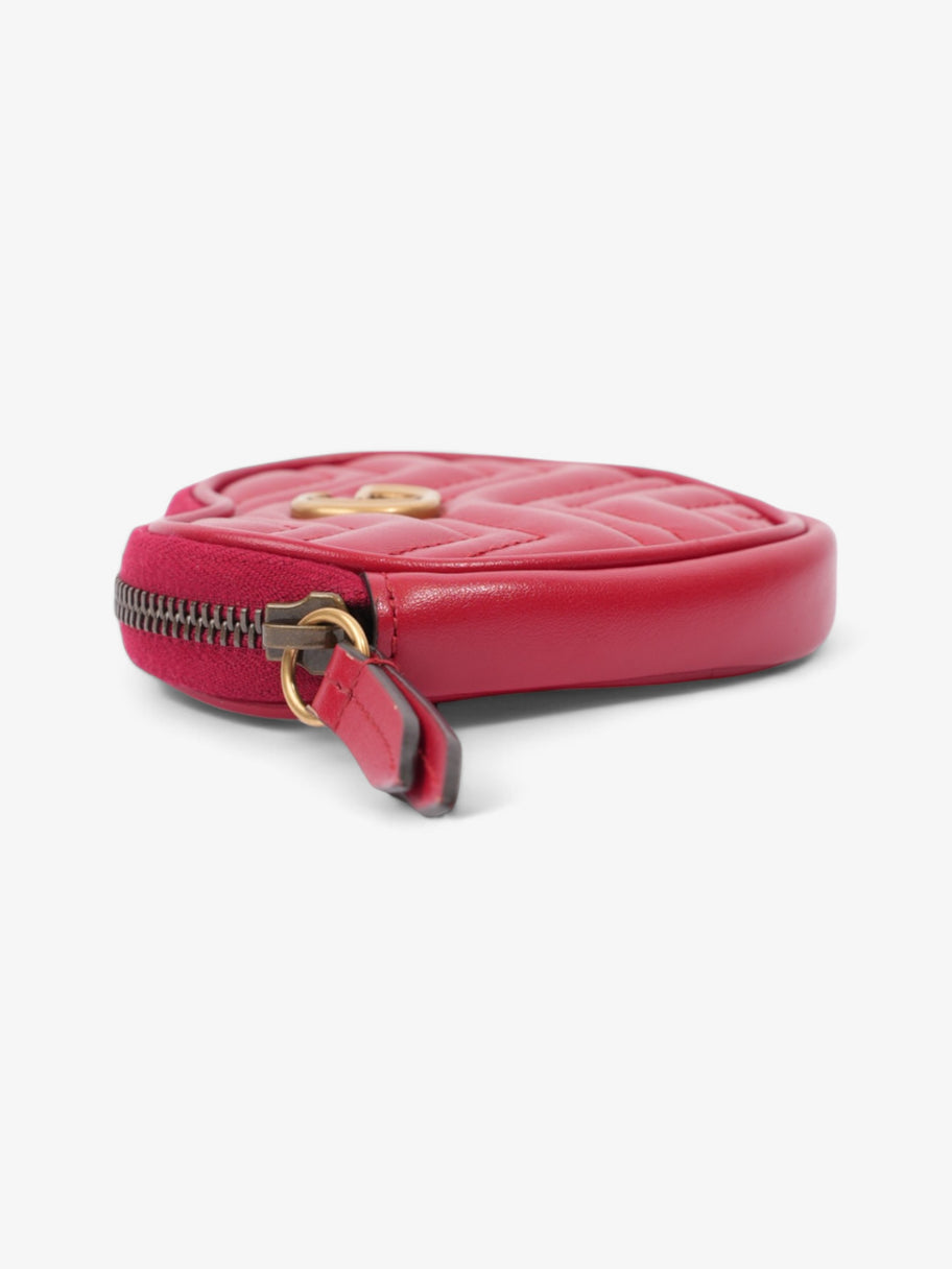 Gucci GG Marmont Heart Purse Red Matelasse Leather Image 4