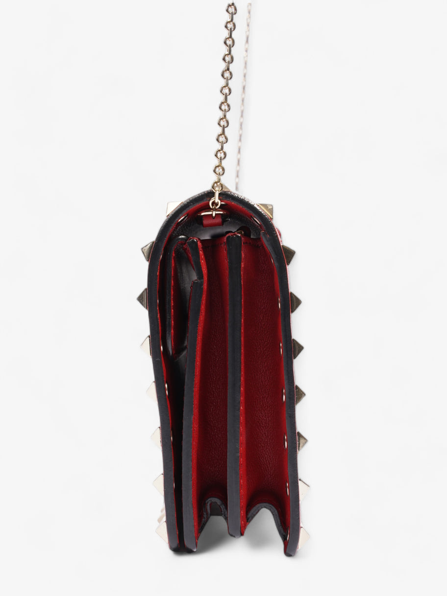 Valentino Rockstud Chain Red Leather Image 3