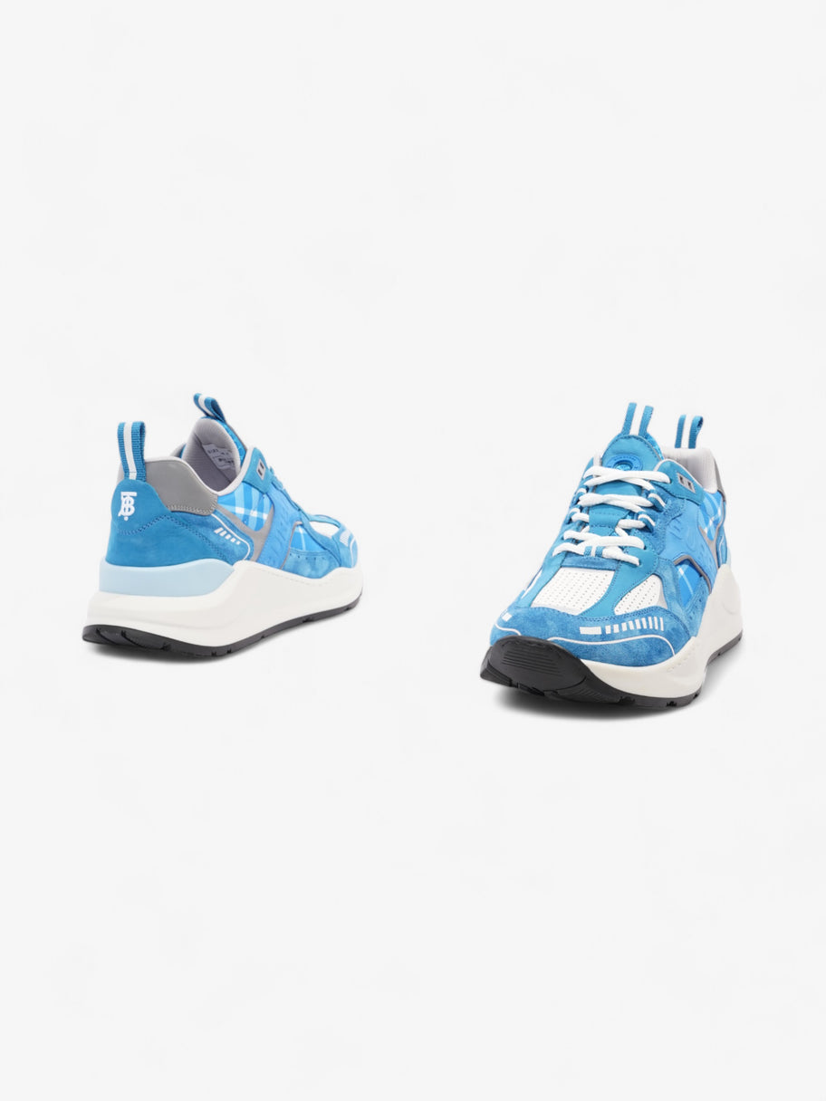 Burberry Sean Sneakers Blue  / White Suede EU 44 UK 10 Image 9