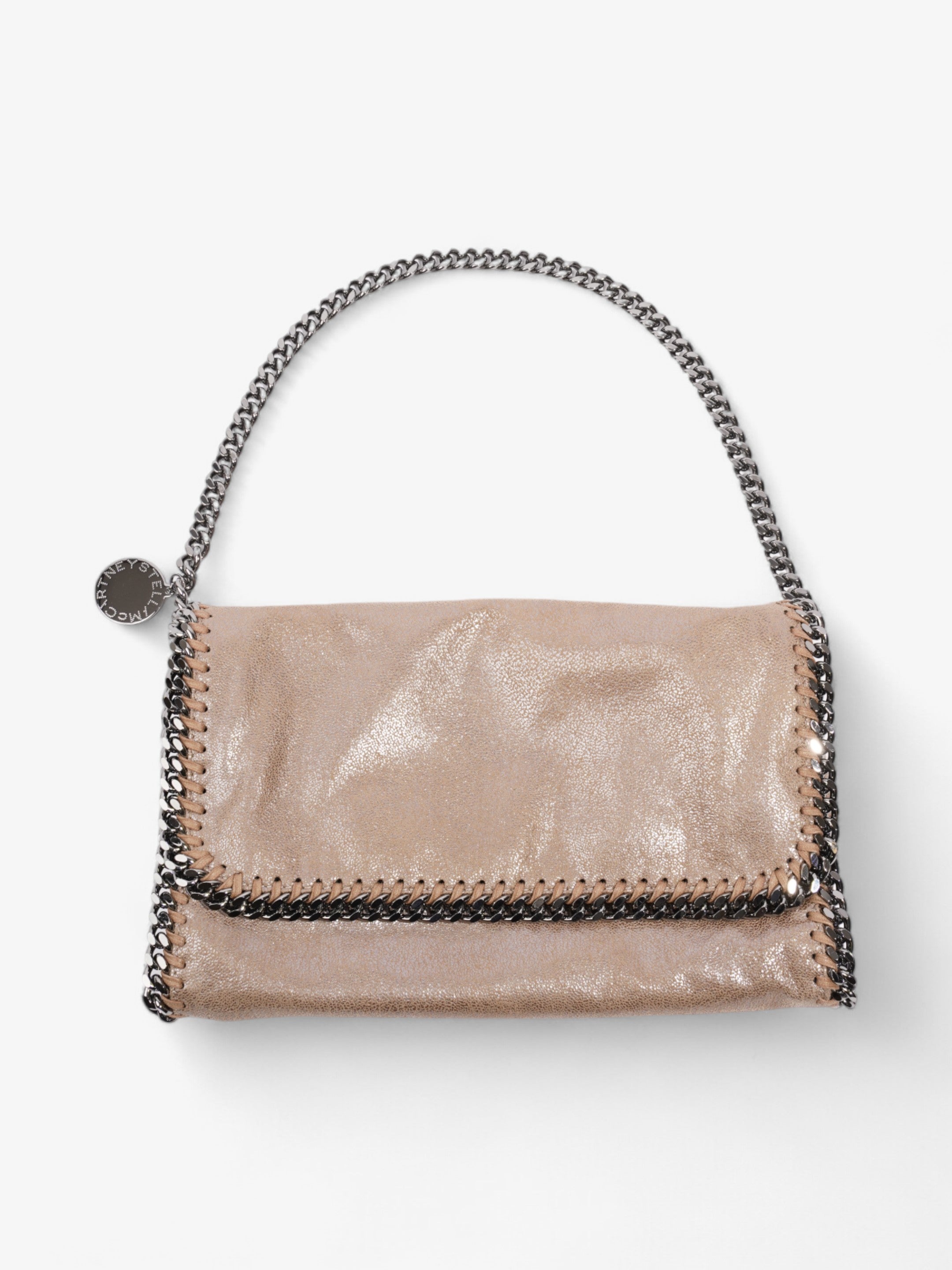 Stella McCartney Falabella Flap Bag Light Brown Faux Leather Luxe Collective