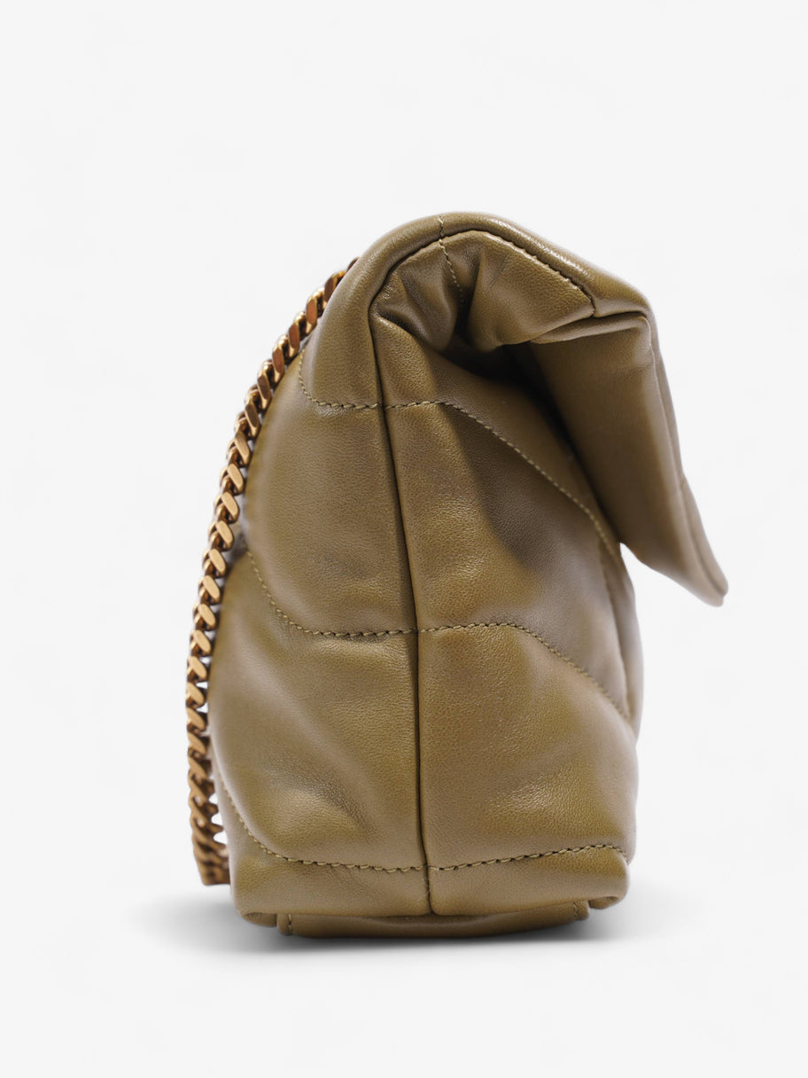 Toy Puffer Khaki Lambskin Leather Image 4