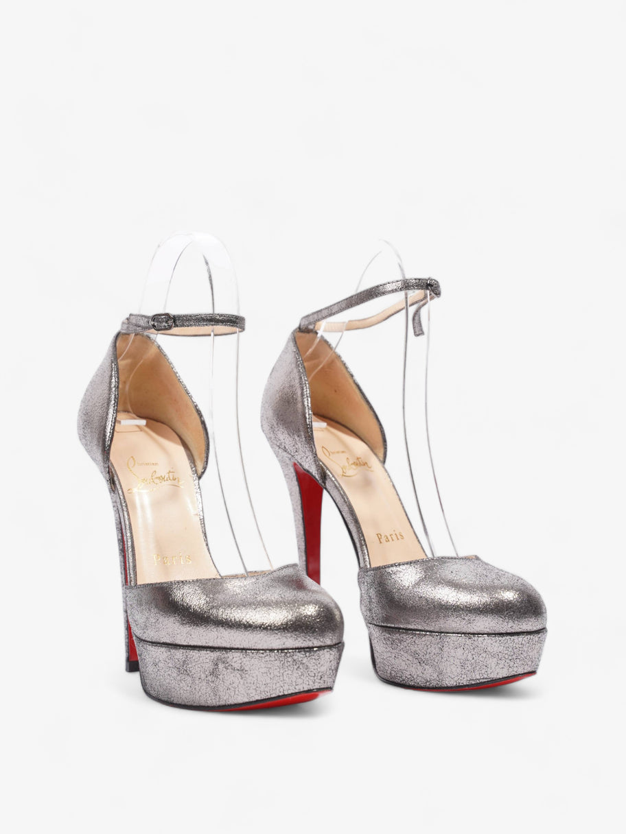 Christian Louboutin Ronda Dina Heels 120 Metallic Leather EU 36 UK 3 Image 2