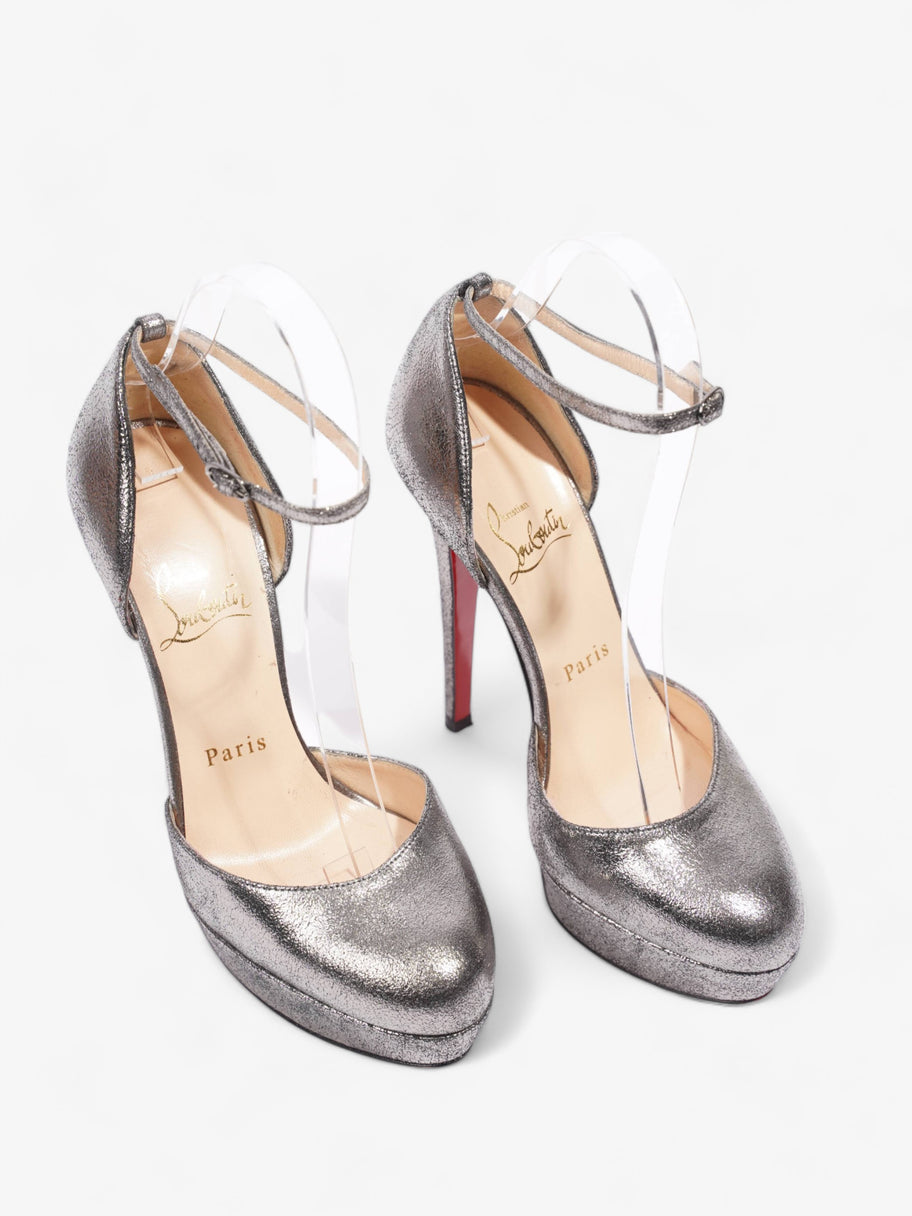 Christian Louboutin Ronda Dina Heels 120 Metallic Leather EU 36 UK 3 Image 9