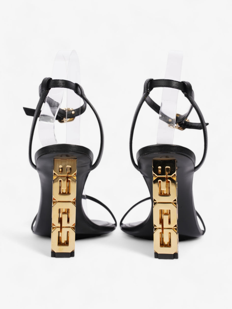 Givenchy G Cube Sandals 85 Black / Gold Leather EU 38 UK 5 Image 6