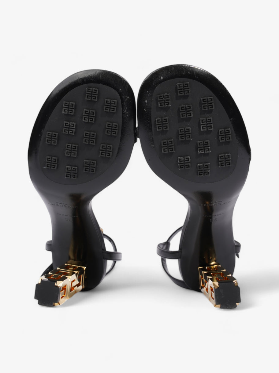 Givenchy G Cube Sandals 85 Black / Gold Leather EU 38 UK 5 Image 7