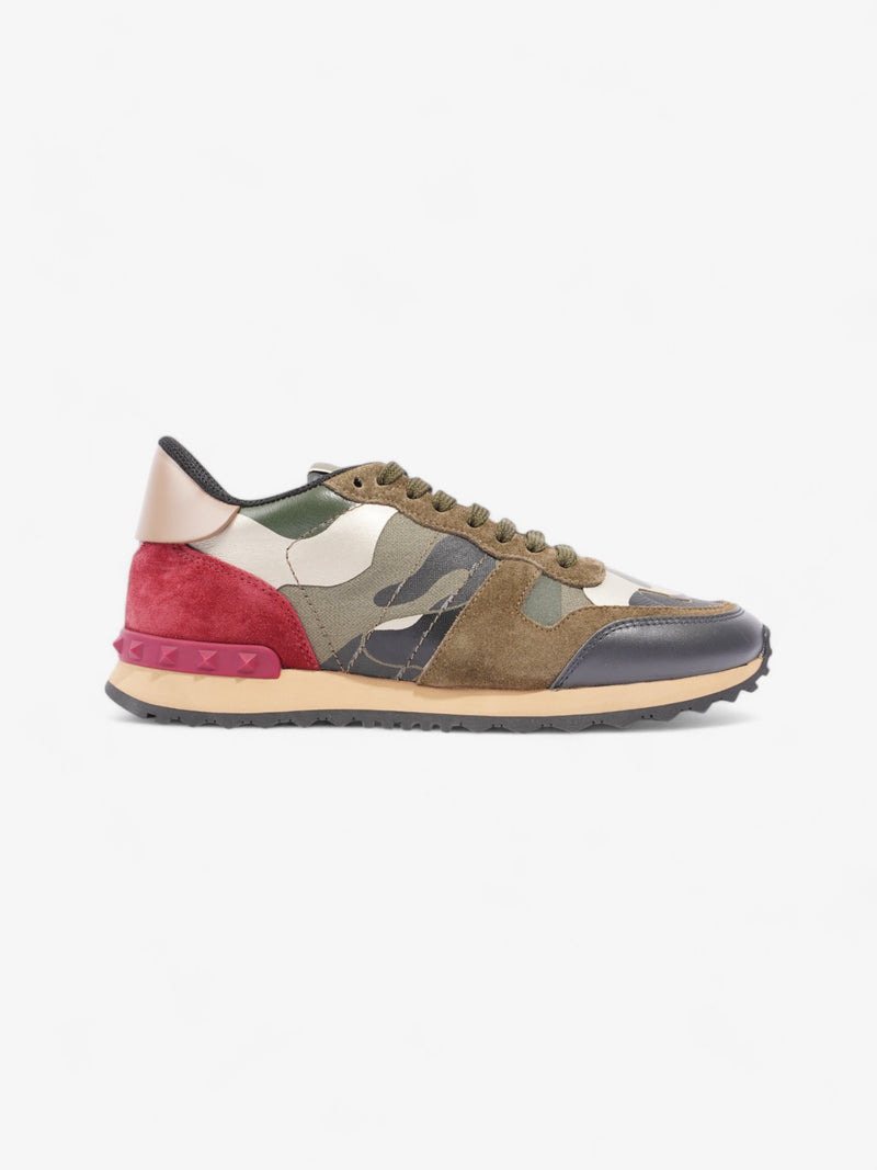  Valentino Rockrunner Khaki Camo / Red Suede EU 38 UK 5