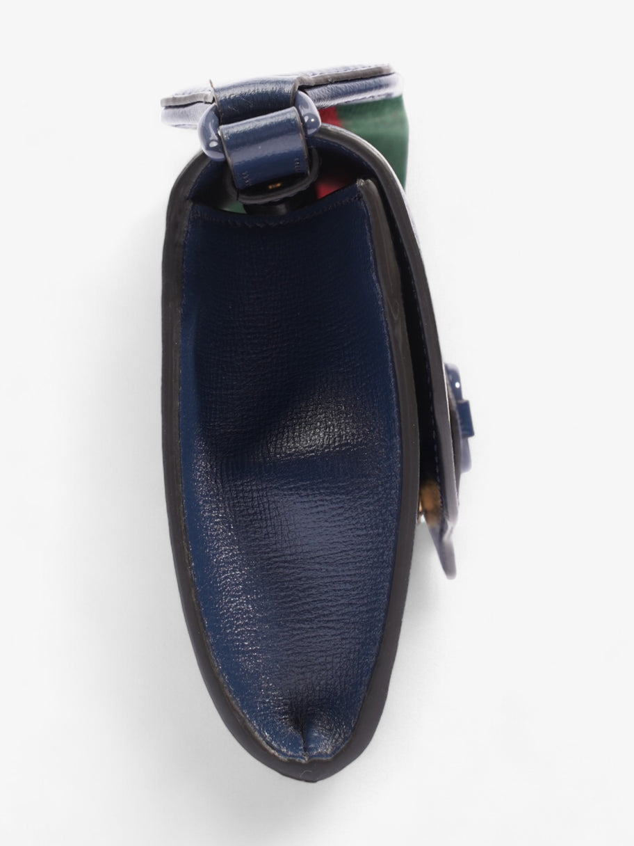 Gucci Horsebit 1955 Blue Calfskin Leather Mini Image 5