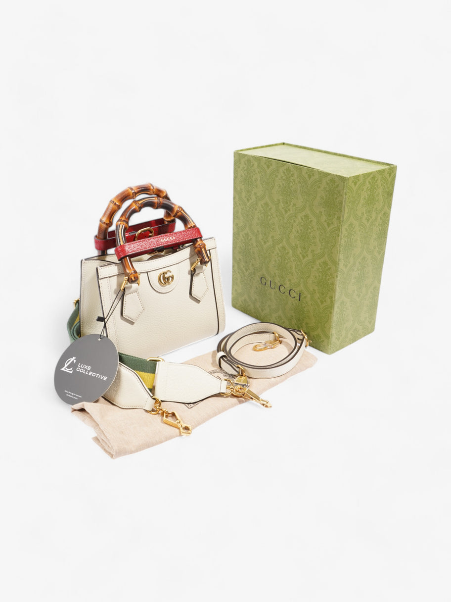 Gucci Diana Mini Tote Cream Leather Image 9