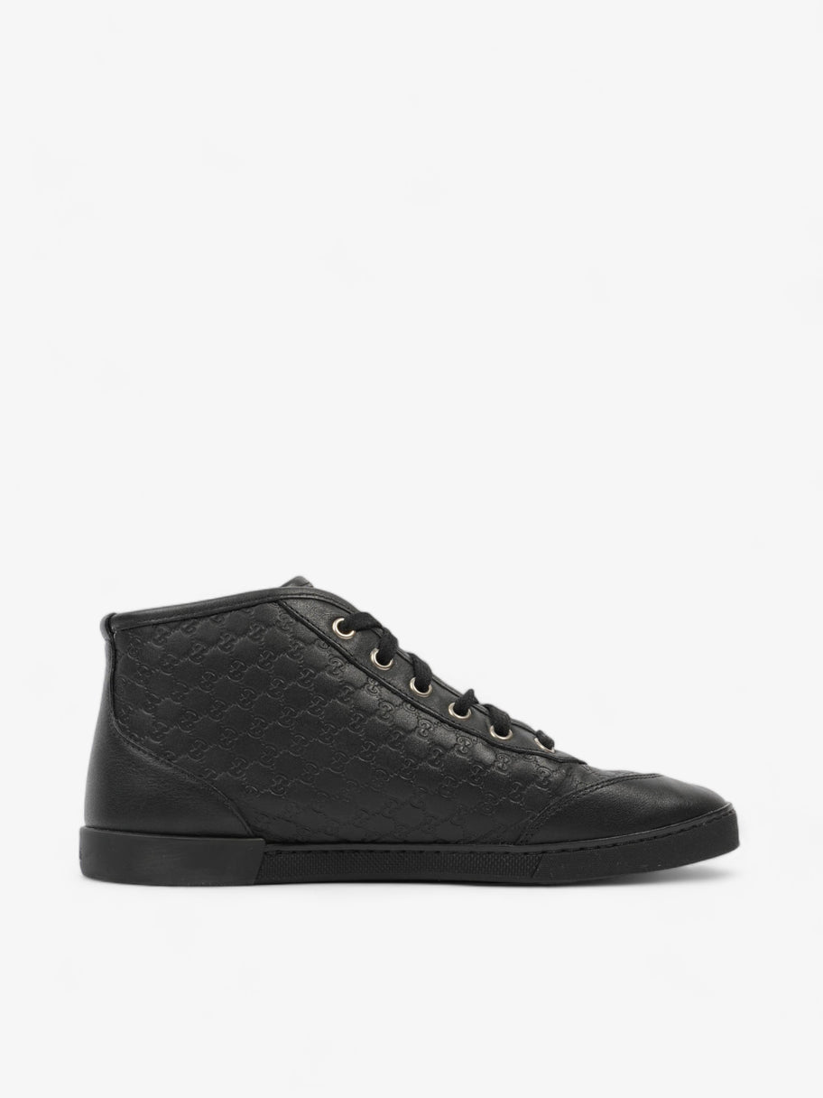 Microguccissima High-tops Black Embossed Leather EU 37 UK 4 Image 4