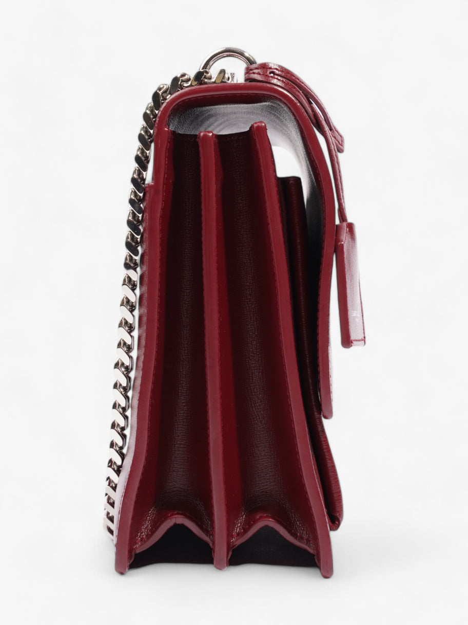 Saint Laurent Sunset Deep Red Calfskin Leather Image 5