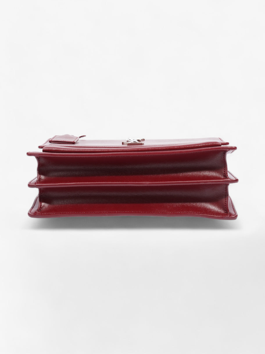 Saint Laurent Sunset Deep Red Calfskin Leather Image 6