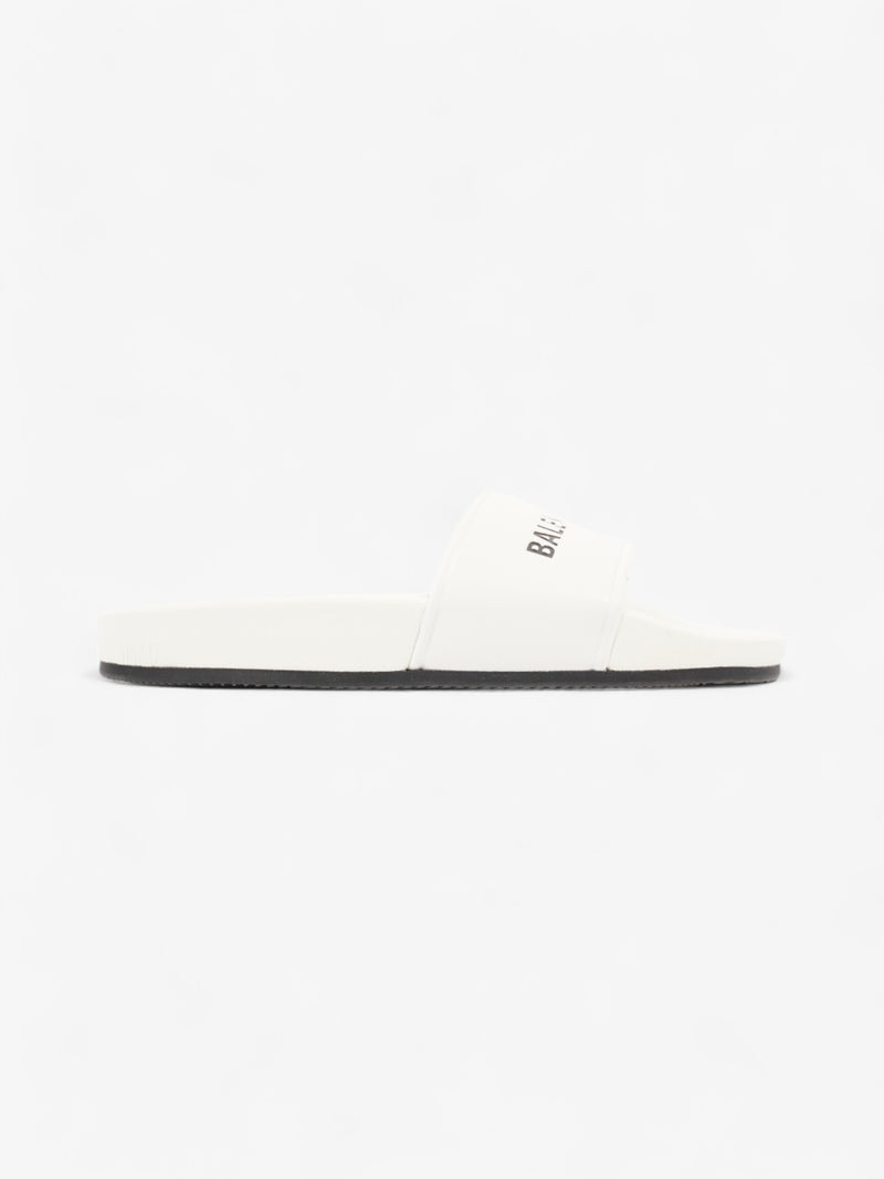  Balenciaga Pool Slides White Rubber EU 38 UK 5