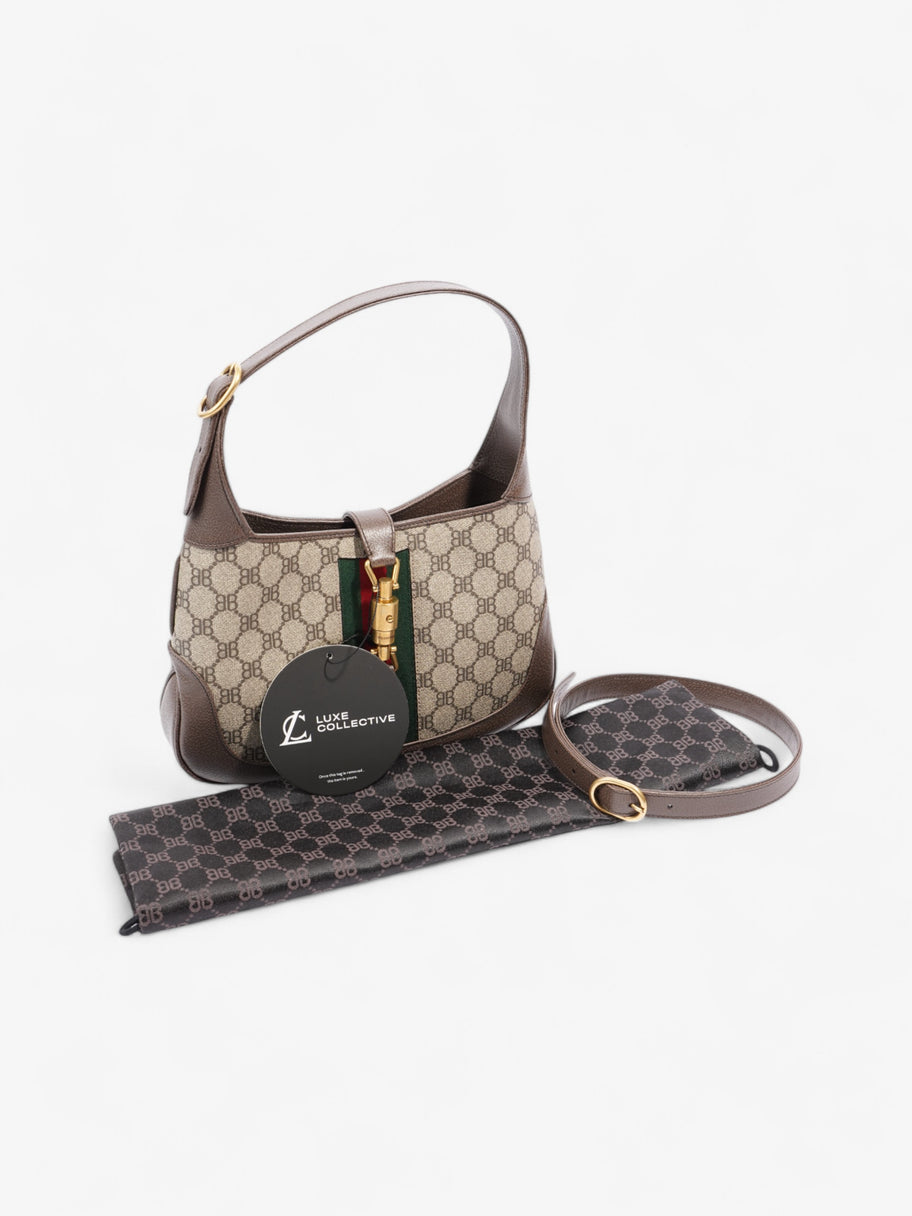 Gucci x Balenciaga Hacker Project Jackie 1961 Beige / Brown Coated Canvas Image 10