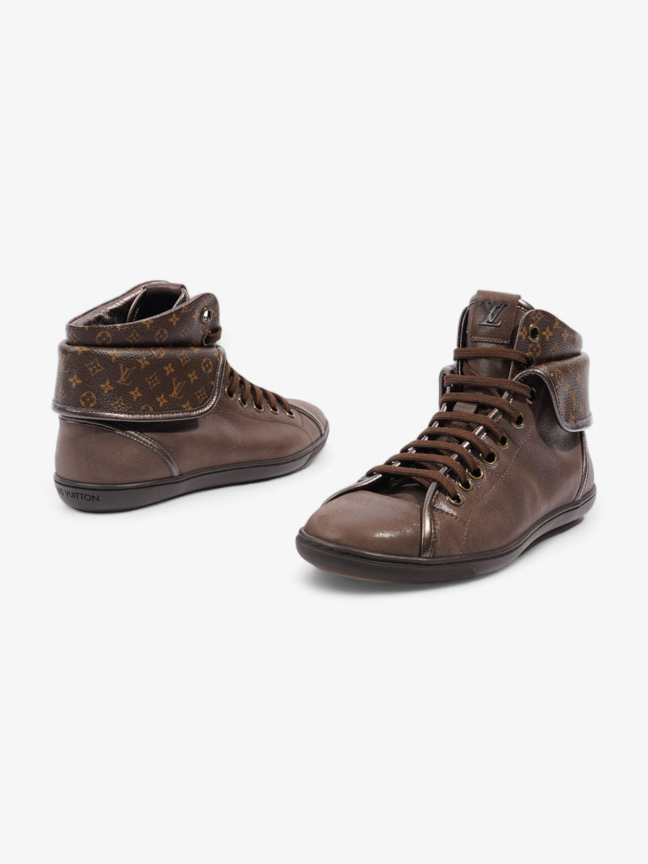 Louis Vuitton Brea Fold Over High-tops  Brown / Brown Monogram Canvas EU 37.5 UK 4.5 Image 9