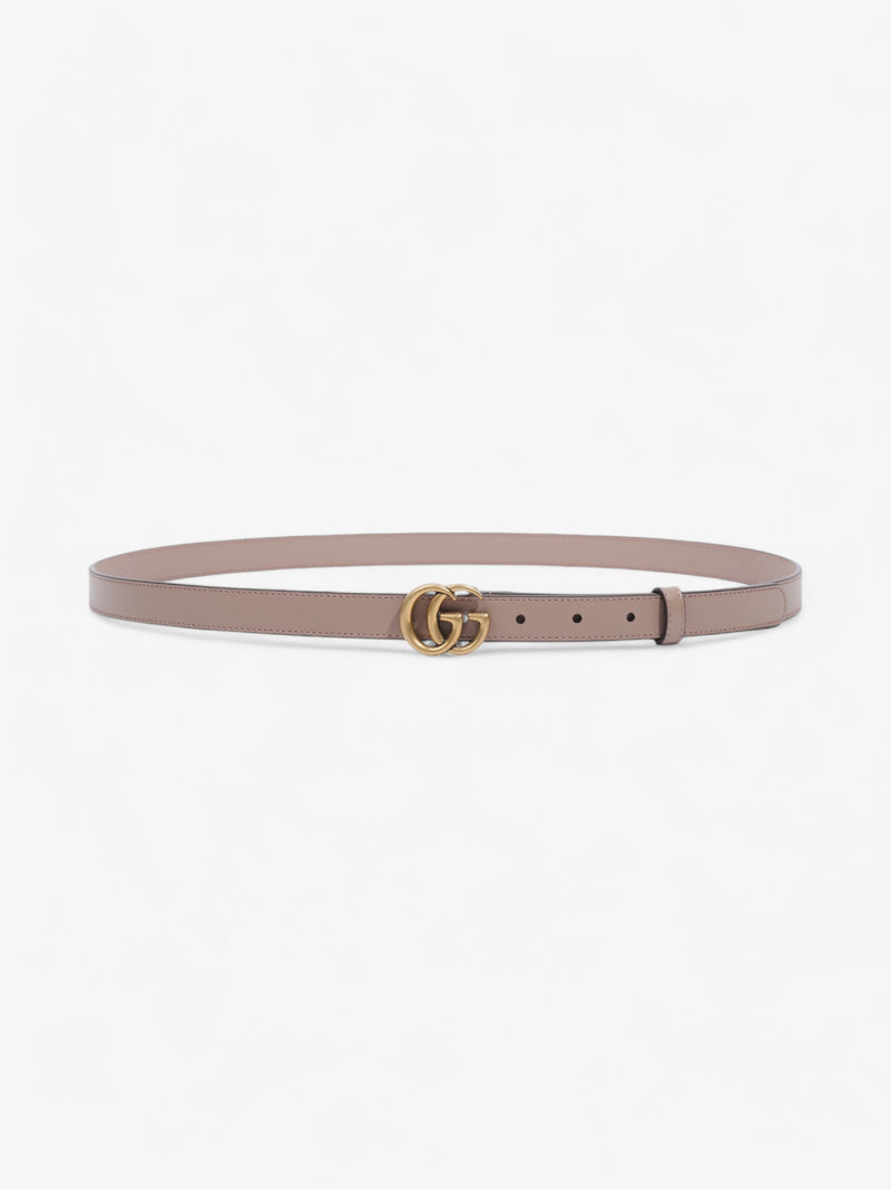  Gucci GG Marmont Thin Belt Dusty Rose / Gold Leather 105cm / 42