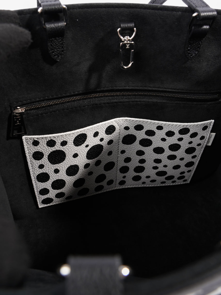 Louis Vuitton On The Go Yayoi Kusama Tote Black / White Empreinte Leather MM Image 8