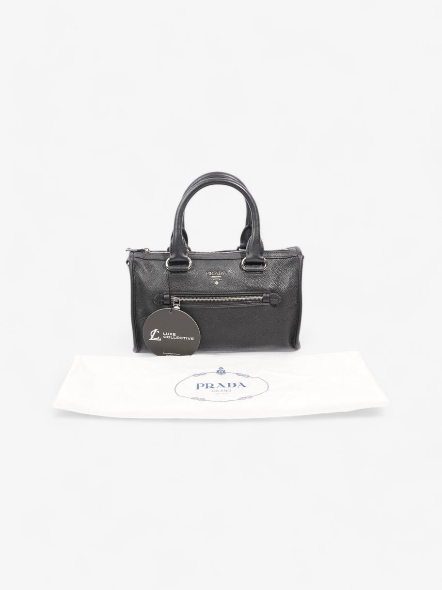 Prada Tote Black Leather Image 9