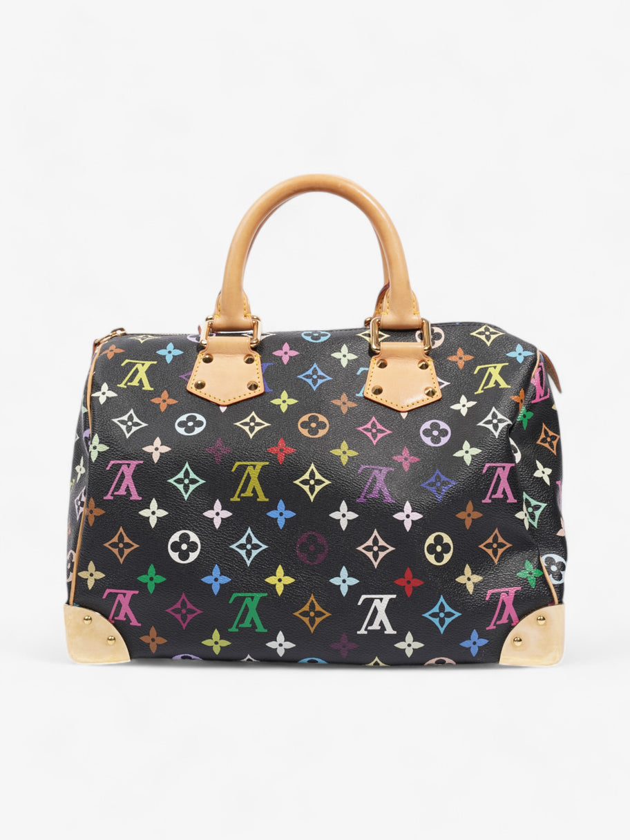 Louis Vuitton x Takashi Murakami Speedy Black / Monogram Multicolour Coated Canvas 30 Image 4